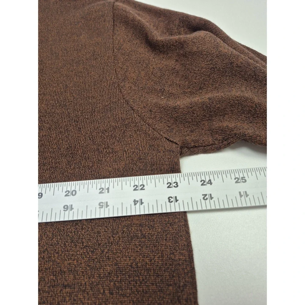 Versace Jeans Couture Wool Sweater Mens XL Brown Collared Knit Pullover VJC Logo